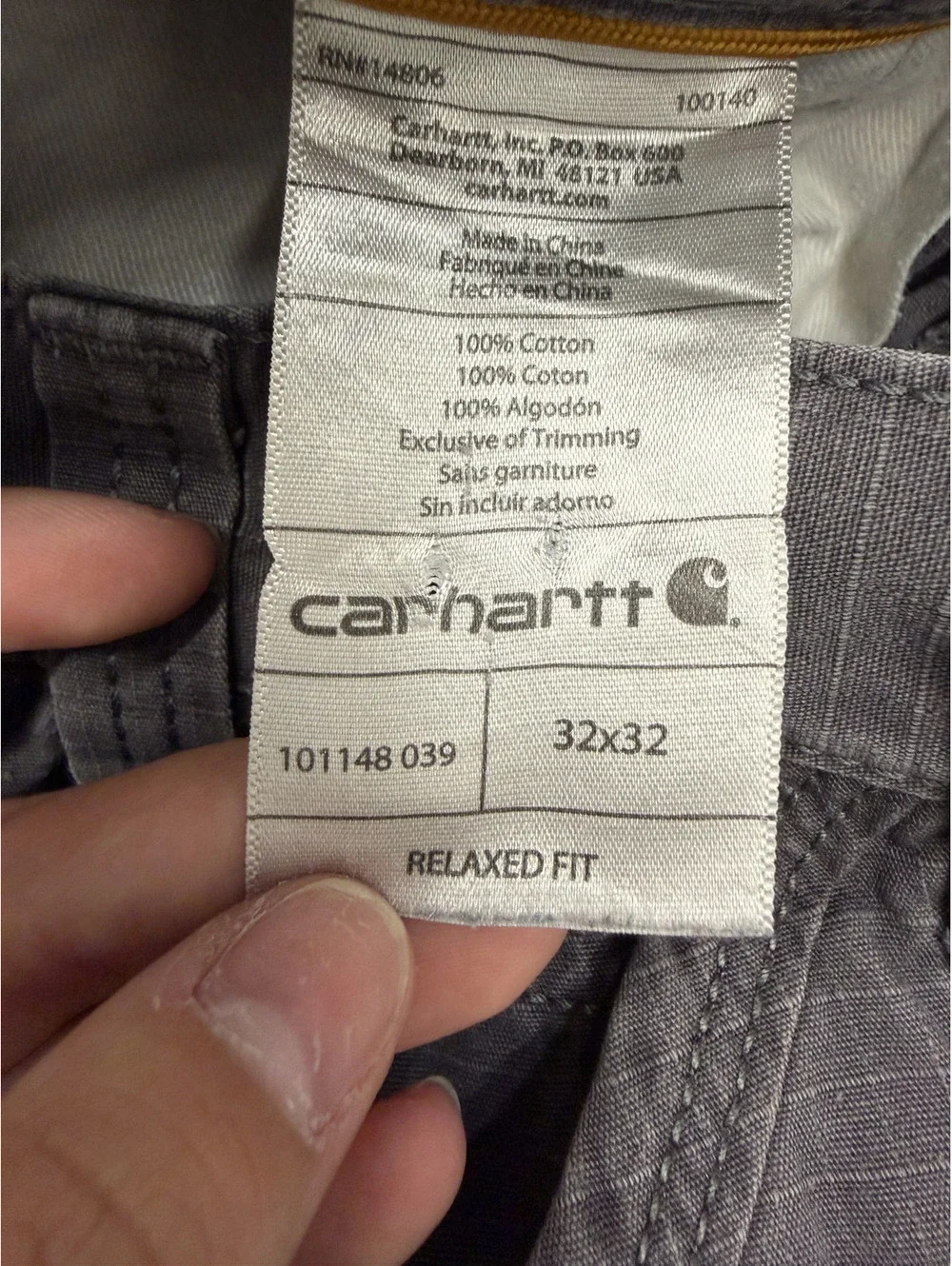 Gray Cargo Pants Size 32x32